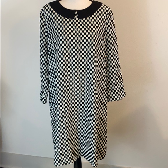 Kate Spade Geometric Collar Shift Dress
